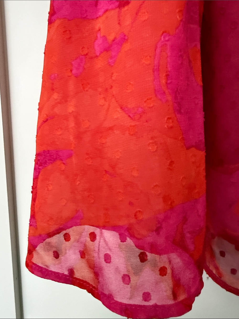 Torrid. Size 2X. Bright Pink & Orange Ruffle Cami Tunic - Picture 4 of 12